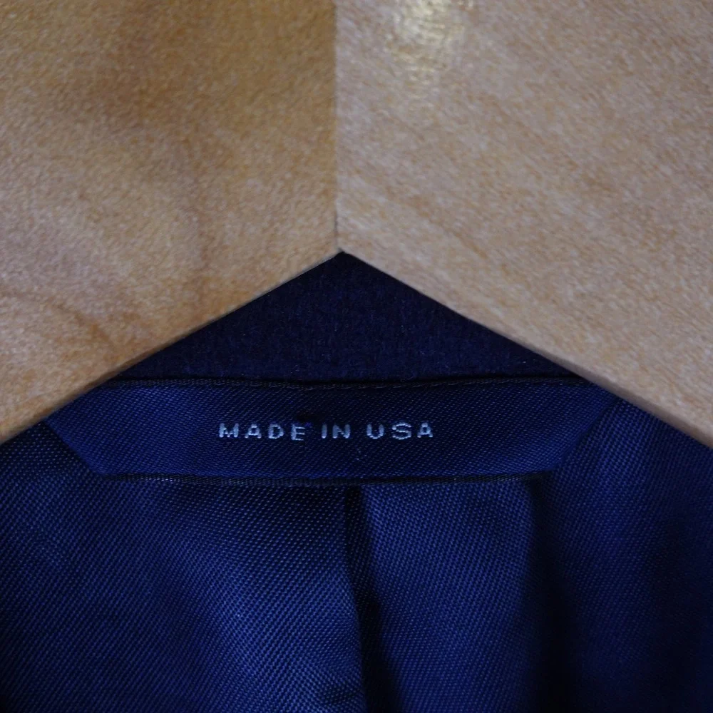 Brooks Brothers Mens‎ 41R Pure Cashmere Sport Coat Blazer Navy Blue Made in USA